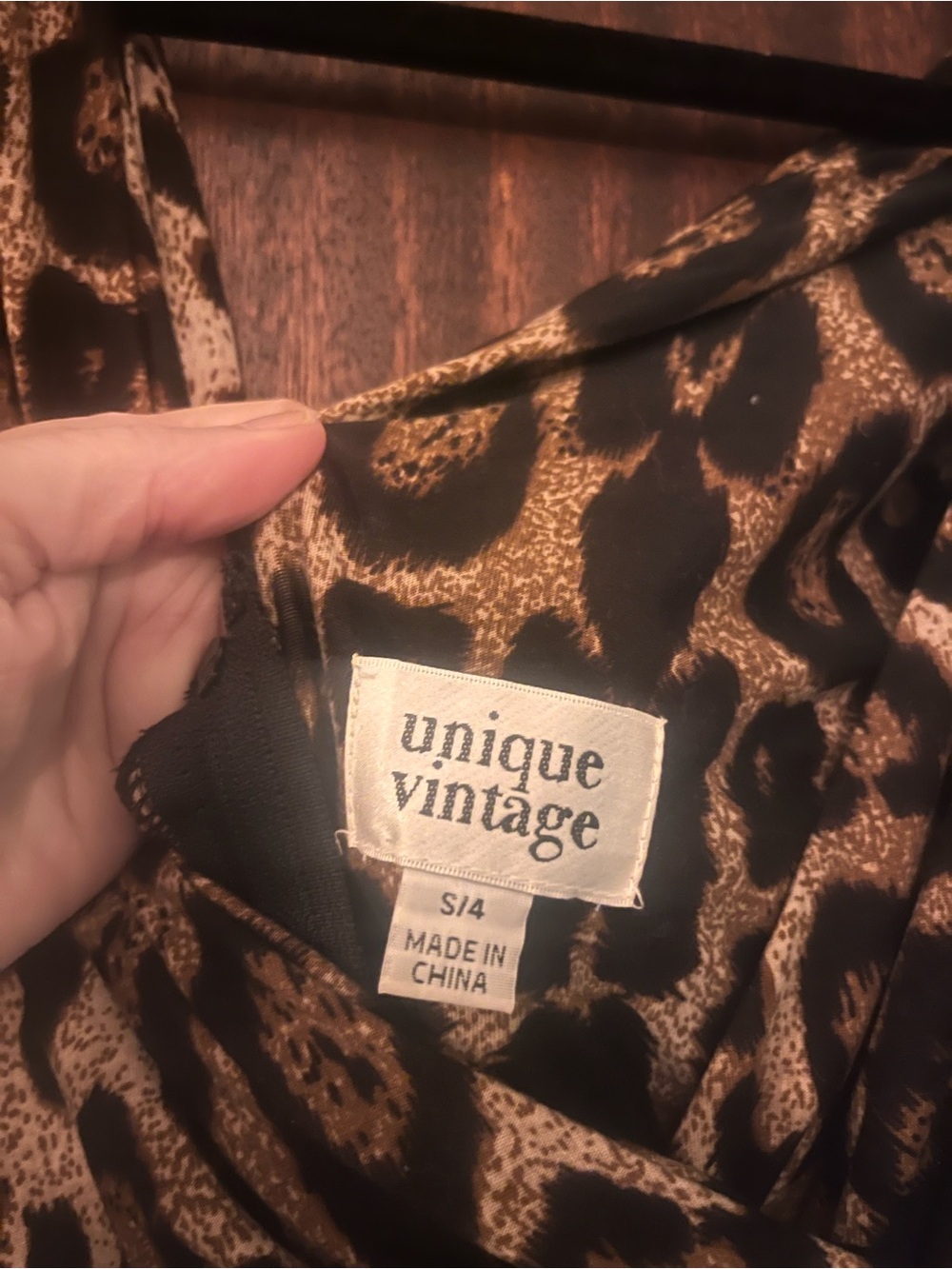 Sleeveless Leopard-Print V-Neck Wide-Leg Jumpsuit - Brown/Black - Picture 2 of 5
